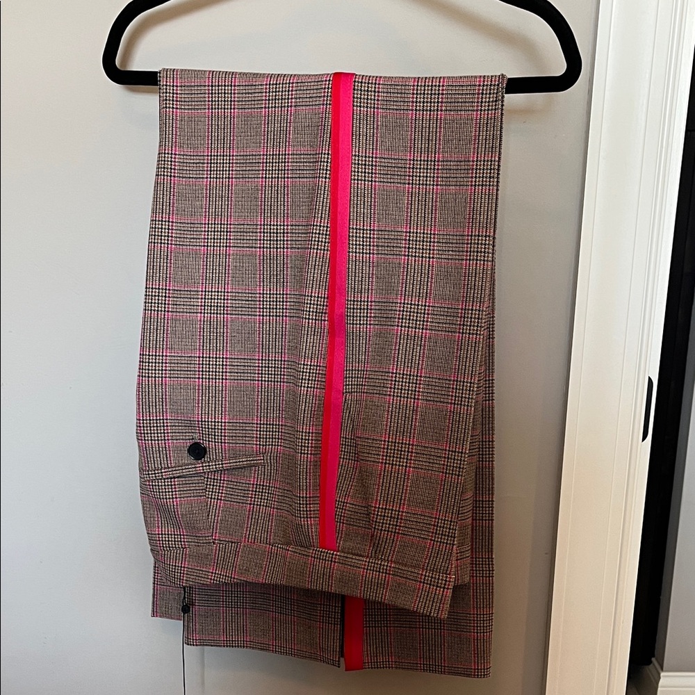 ME + EM Plaid wide leg Pants